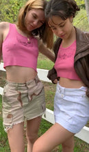 Load image into Gallery viewer, tramp stamp rhinestone tank