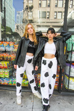 Load image into Gallery viewer, cow print sweat pants