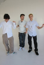 Load image into Gallery viewer, NYC RHINESTONE UNISEX SHORT SLEEVE BUTTON UP