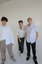 Load image into Gallery viewer, NYC RHINESTONE UNISEX SHORT SLEEVE BUTTON UP