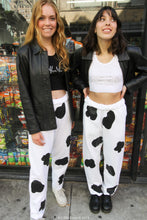 Load image into Gallery viewer, cow print sweat pants