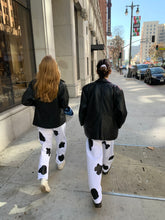 Load image into Gallery viewer, cow print sweat pants