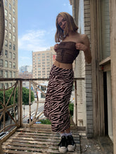 Load image into Gallery viewer, Pink N Brown Zebra Skirt (PRE-ORDER)